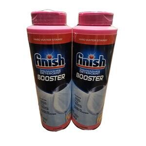 Finish Lemon Dishwasher Booster Agent Powder 14 Oz Ea Lot of 2